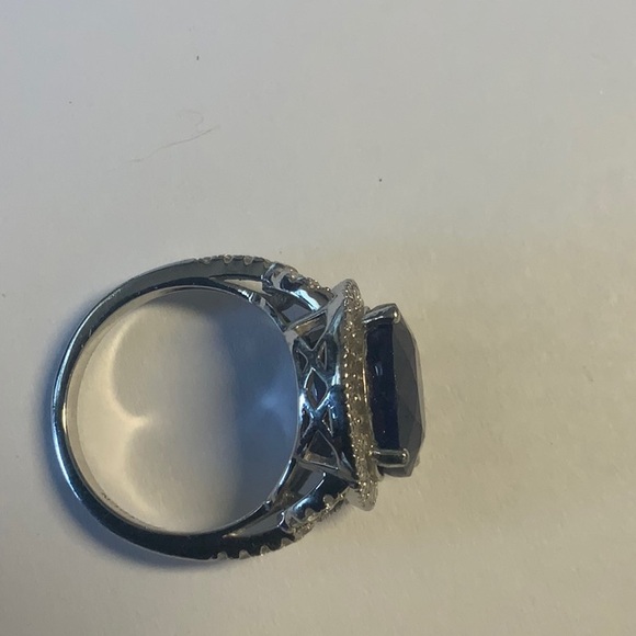 Sapphire and Sterling silver Ring - Picture 3 of 5